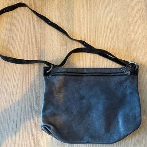 Stylish Black Leather Crossbody Bag